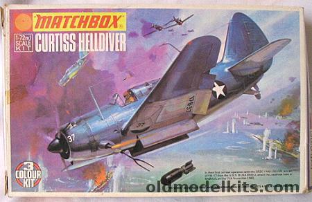 Matchbox 1/72 SB2C-1 Helldiver - VB-17 USS Bunker Hill or VB-4 USS Yorktown - (SB2C1), PK104 plastic model kit